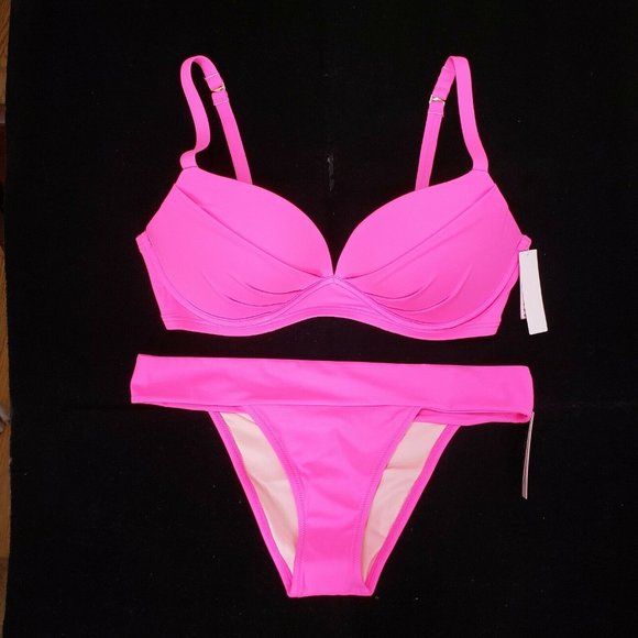 VICTORIA'S SECRET Swim Top 38D Brazilian Bottom L